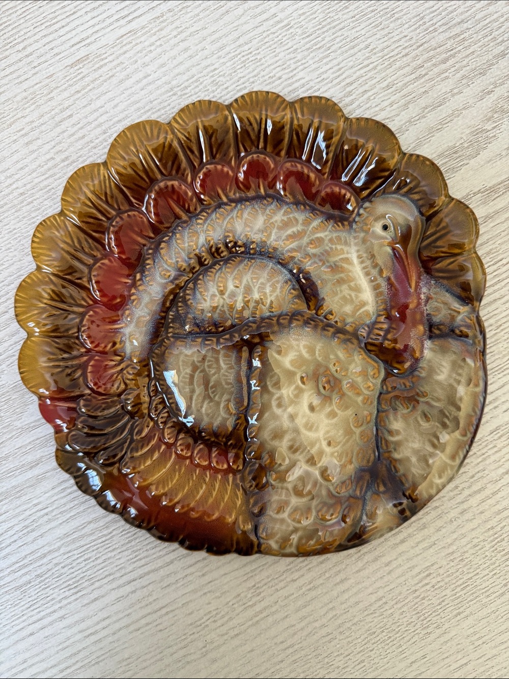2011 Heritage Collection Better Homes & Gardens Stoneware Turkey Salad Plate